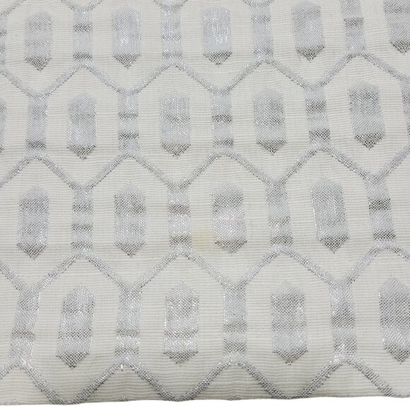 Banana Republic Cream Metallic Jacquard Pencil Skirt - Size 4 PRE-OWNED - Picture 5 of 10